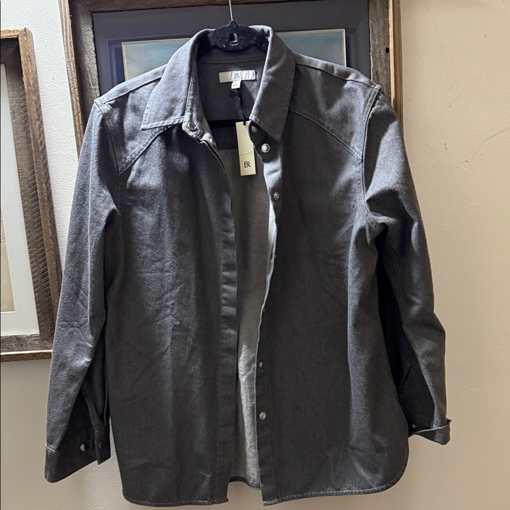 Banana Republic Dark Gray Women's Shirt Jacket
